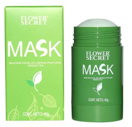 Mascarilla Solida Facial Green MASK 2x1