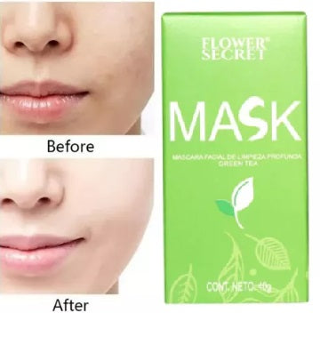 Mascarilla Solida Facial Green MASK 2x1