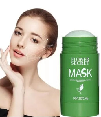 Mascarilla Solida Facial Green MASK 2x1